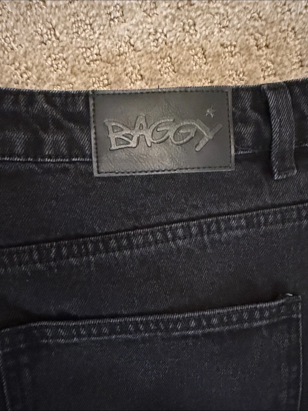 Baggy Clothing US Black Men's Baggy Skater Y2K Jeans - XL